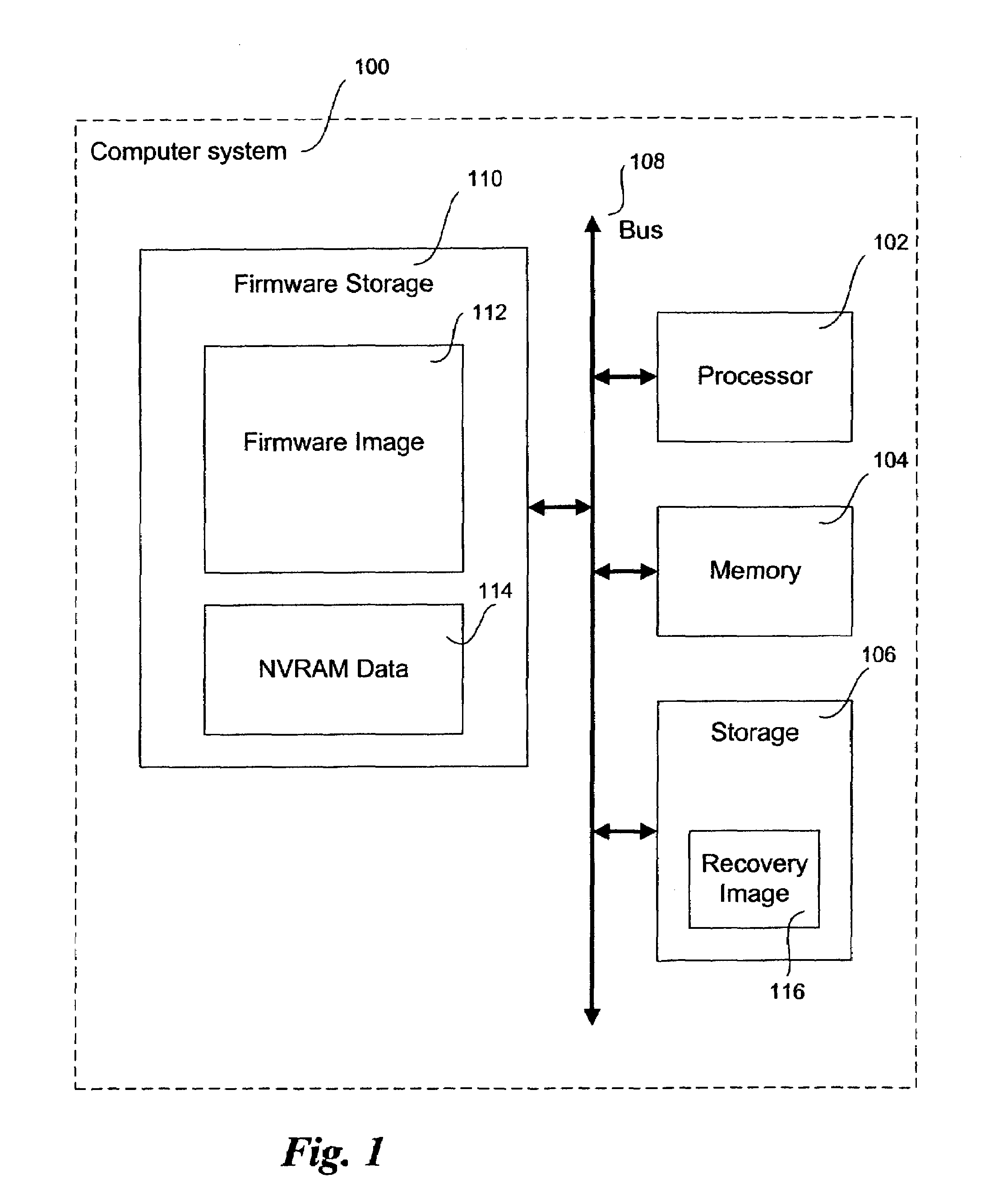 Recovery images in an operational firmware environment