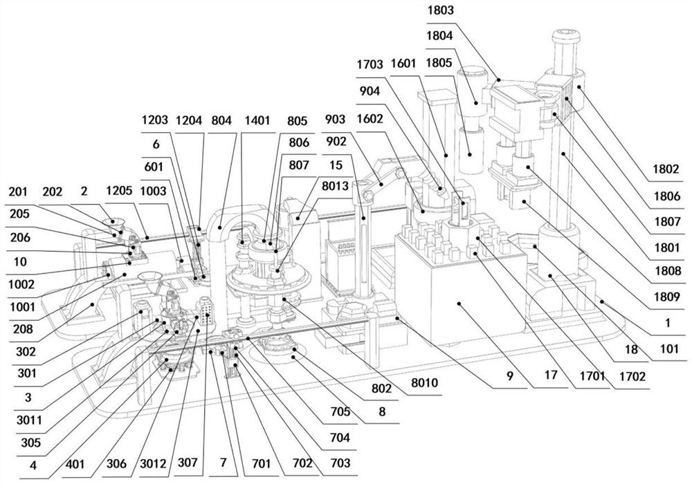 A kind of manufacturing equipment of composite ceramic target