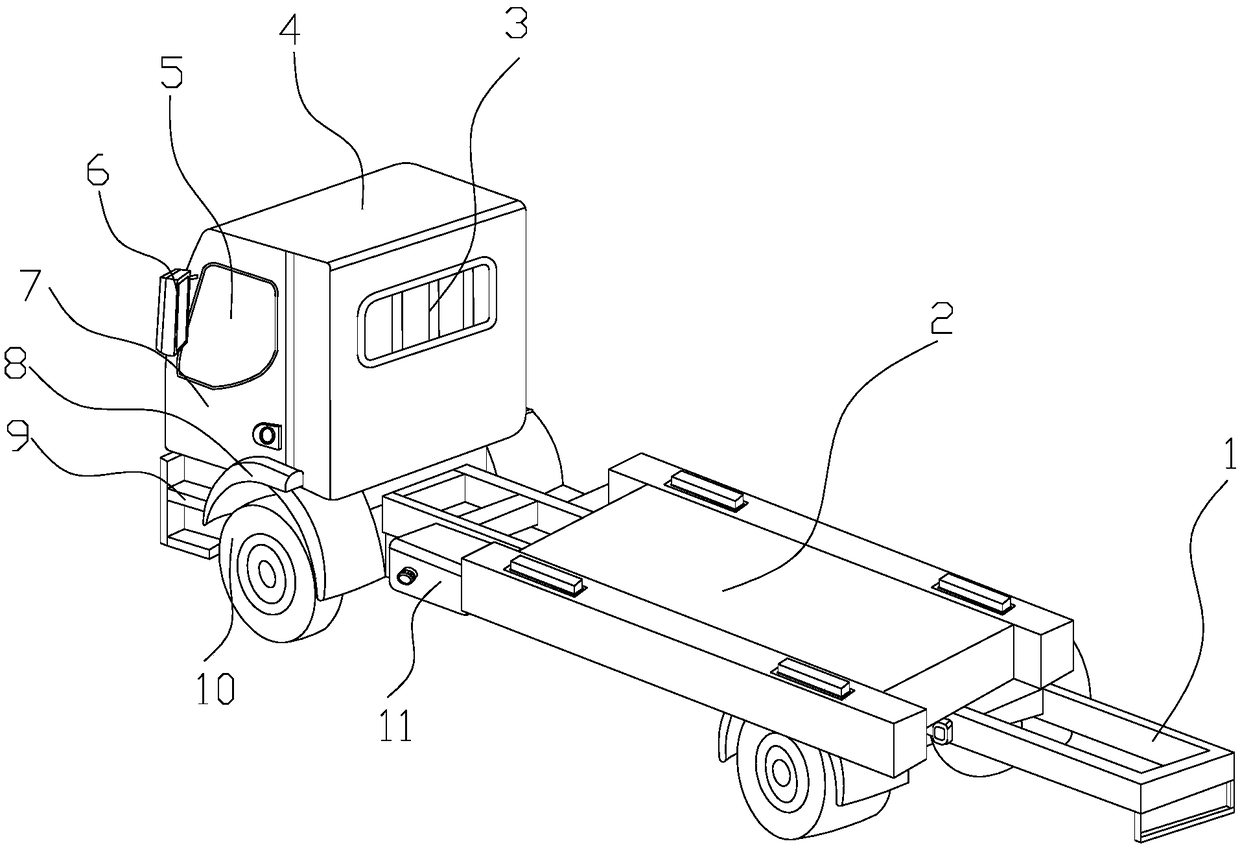 Truck balance adjusting device