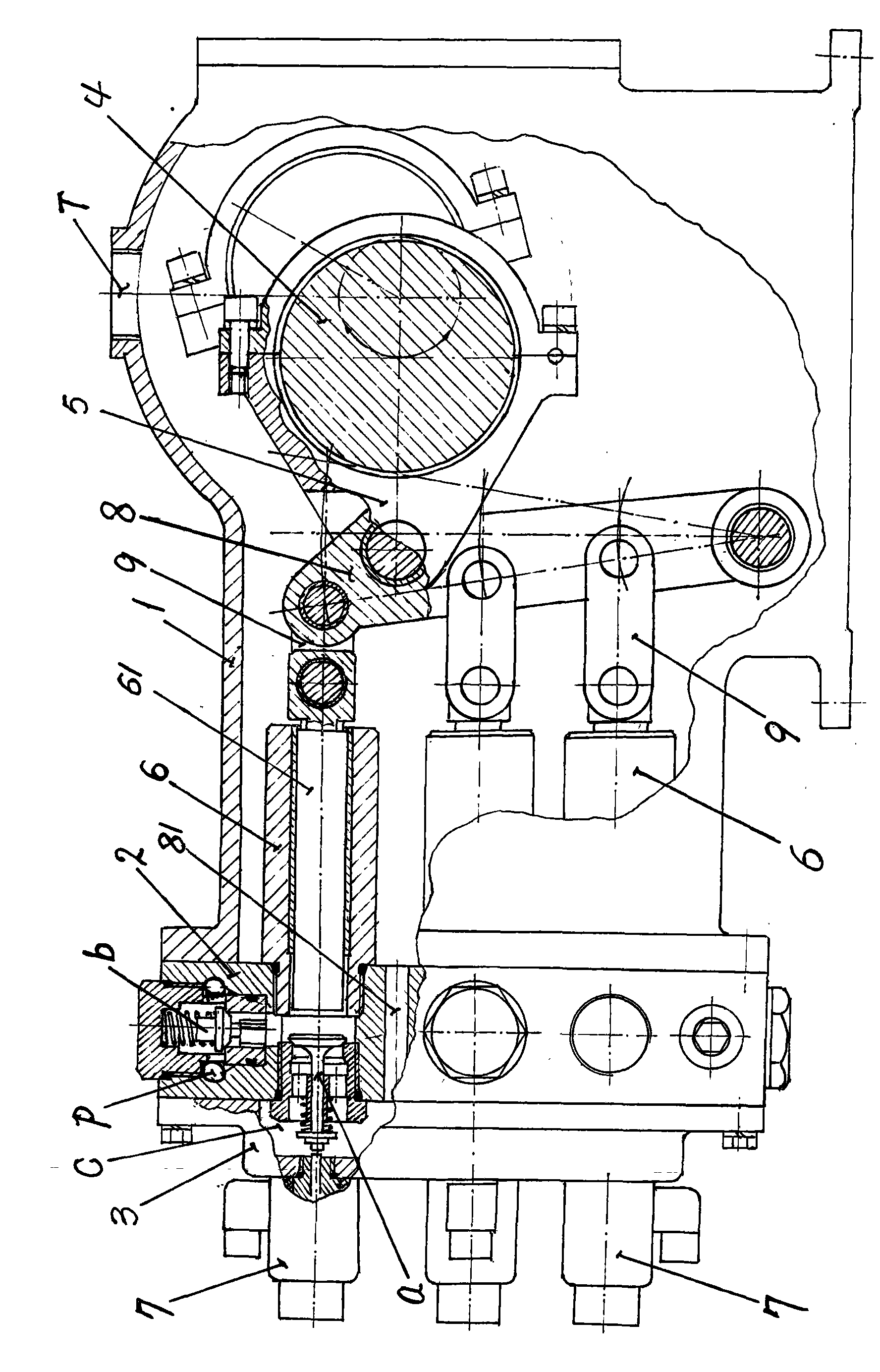 Electromagnetic control variable plunger pump