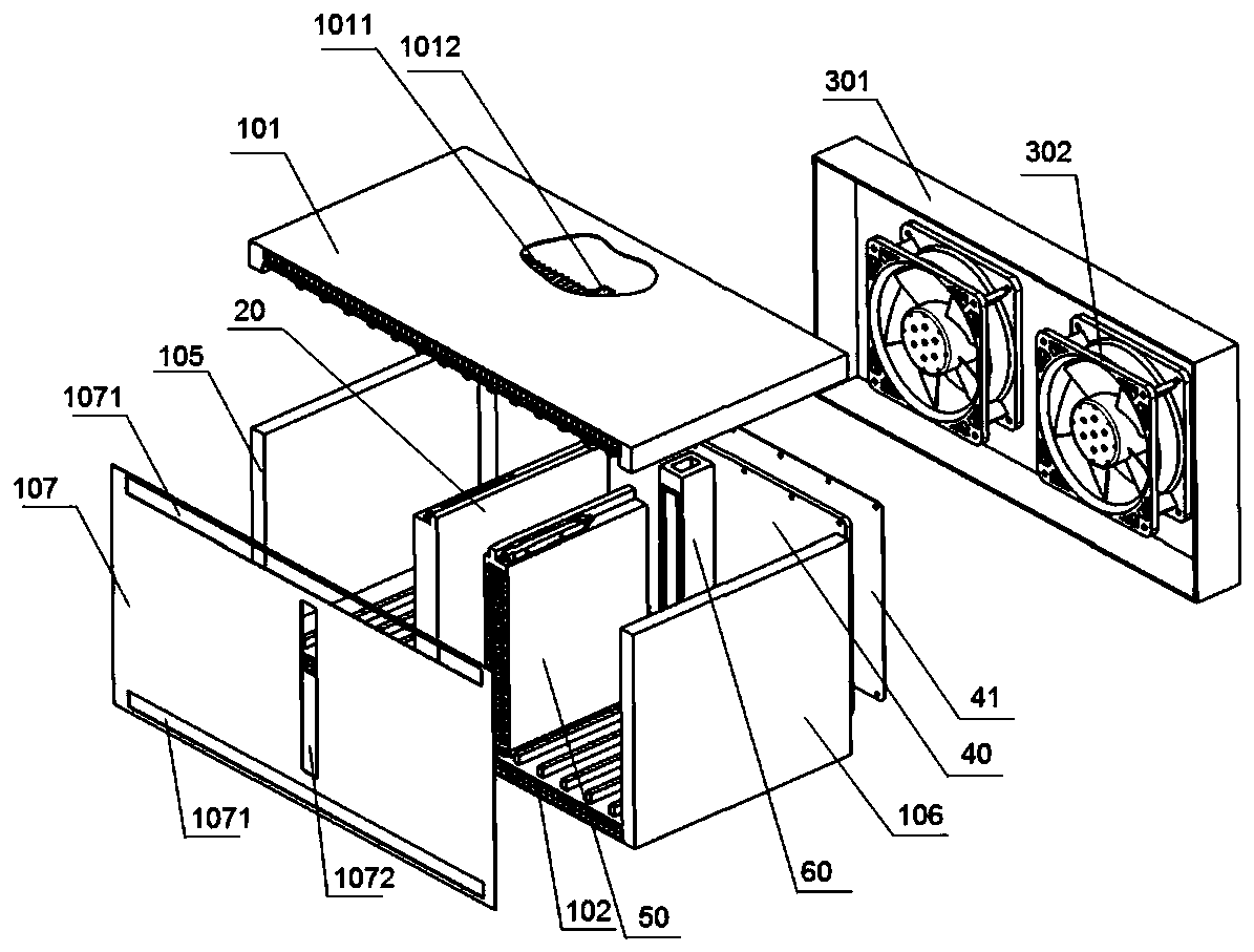 A Modular Air-cooled Chassis Structure with Enhanced Heat Dissipation