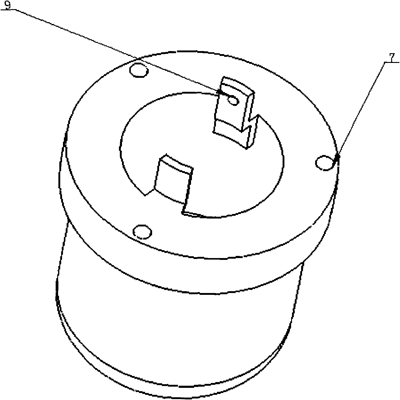 Heat dissipation structure of high-power light-emitting diode (LED) illuminating lamp