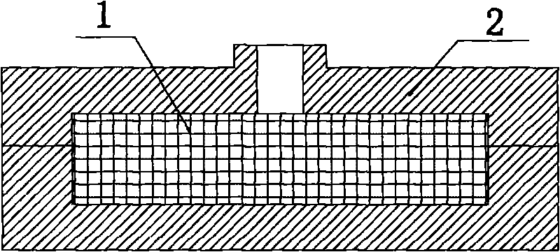 Preparation process of high manganese steel based composite material