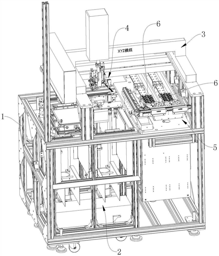 Automatic assembling machine for magnets in camera