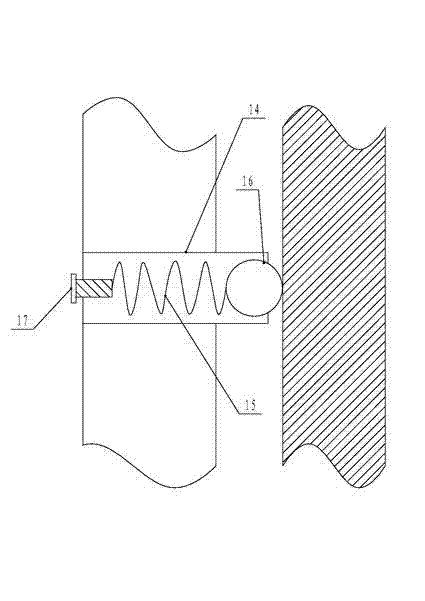 Nozzle adjusting device in amorphous belt building machine