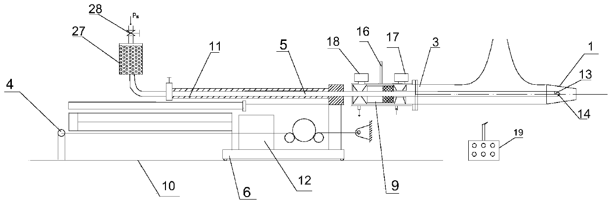 Blast-furnace tuyere with-air taking and conveying machine and taking and conveying method