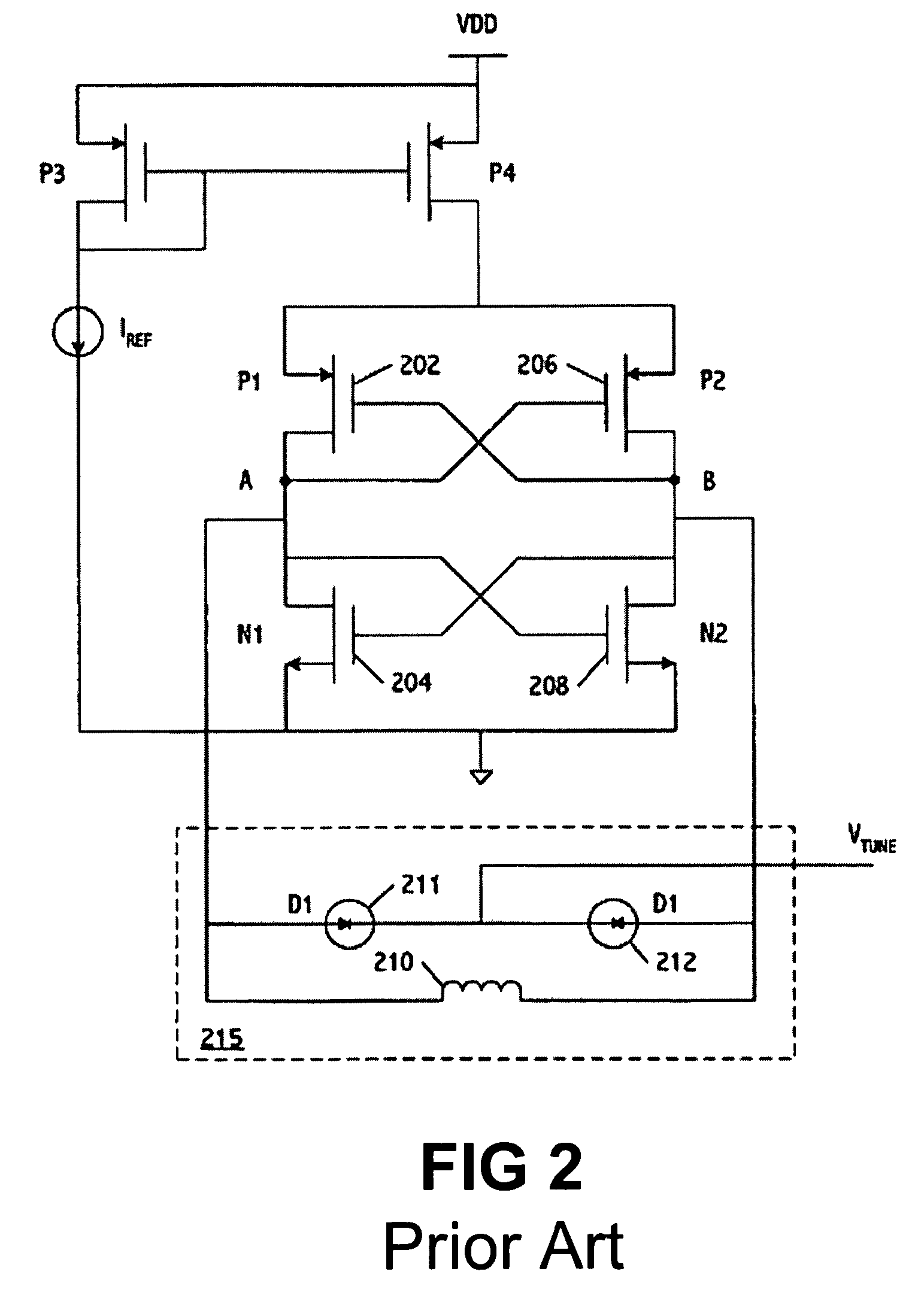 System and method for tuning a frequency generator using an LC oscillator