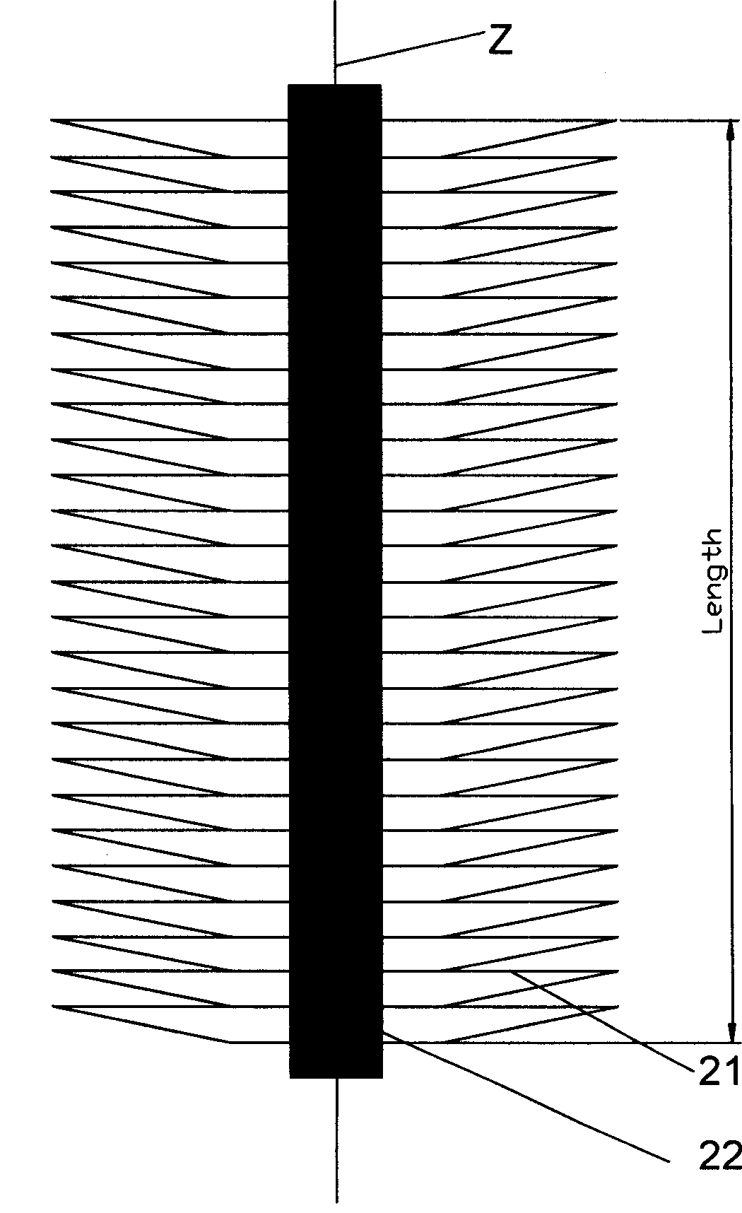 Thin plate combined type photocatalyst carrier structure