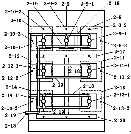 Multi-test-surface building component fire resistance test device