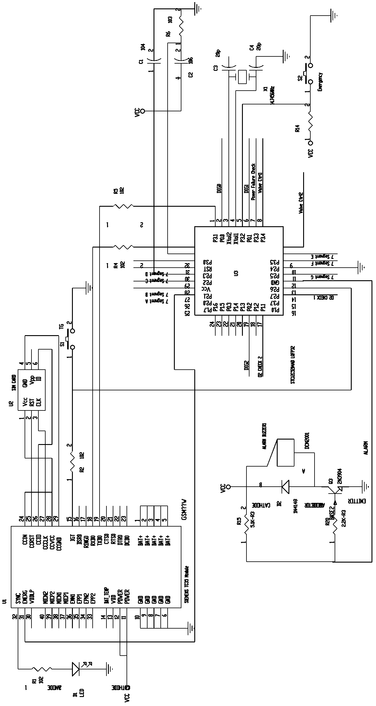 Fault emergency protector for low-oxygen animal rearing cabin