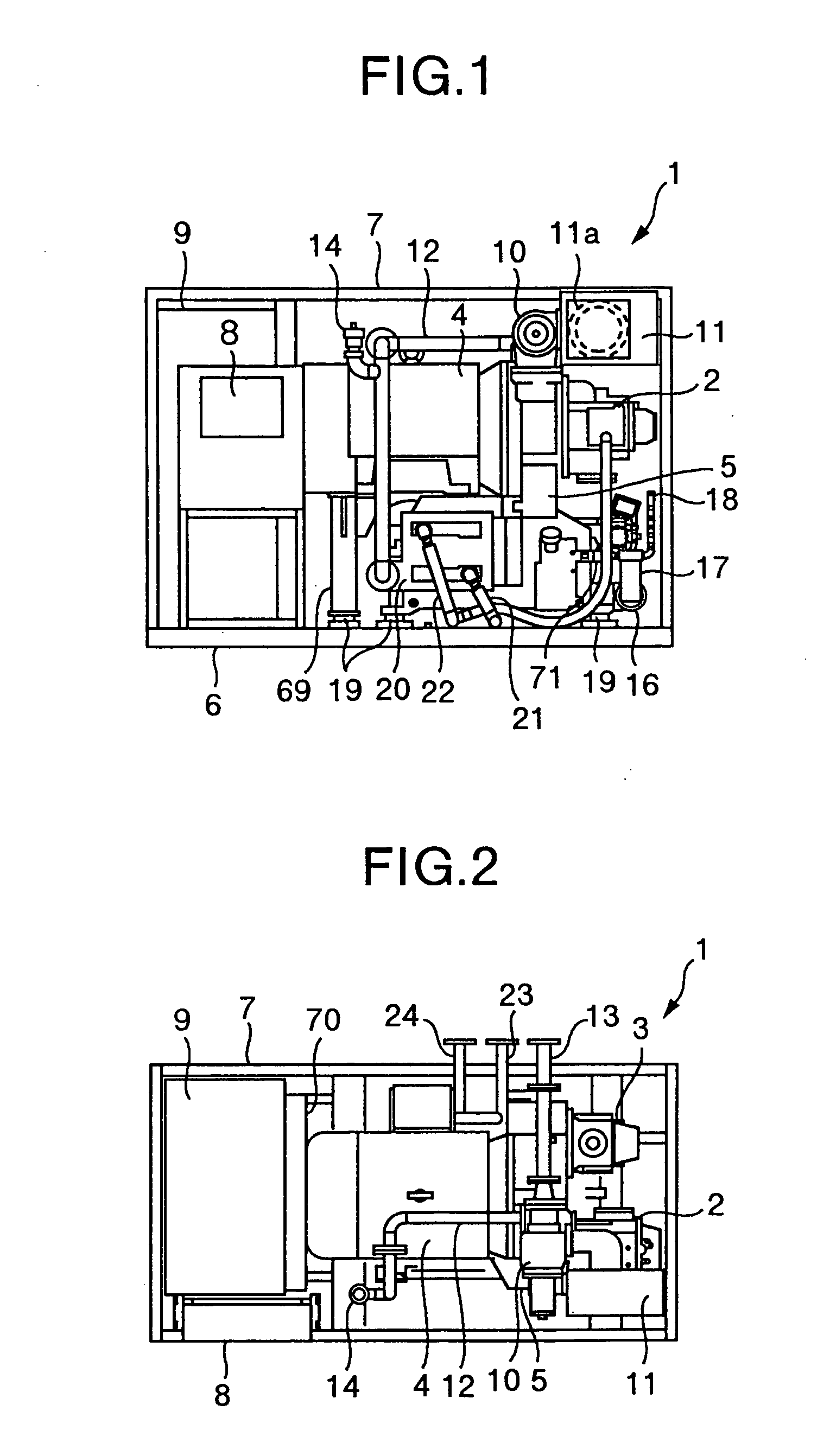 Heat exchanger for air compressor