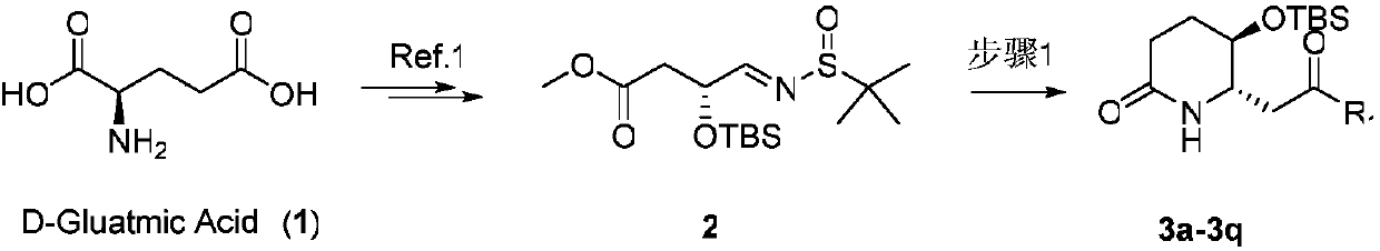 3-hydroxy-2-piperidineamide framework febrifugine (halofuginone) and preparation method thereof