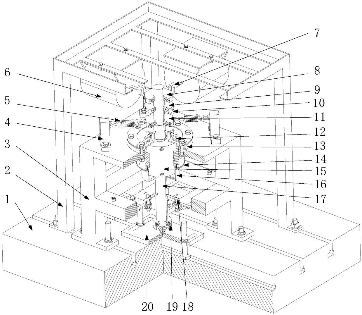 Fluid film lubrication damping technology test platform