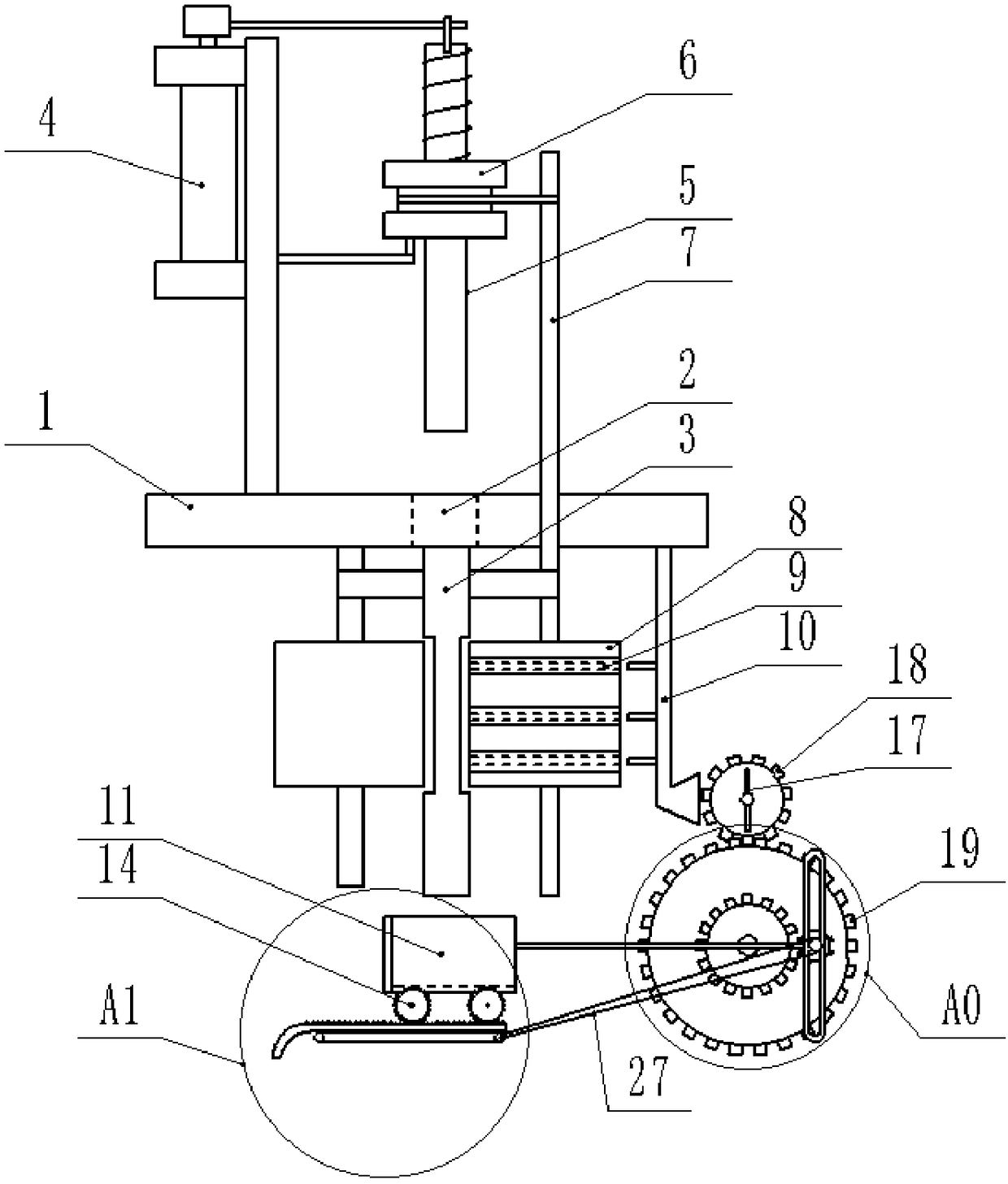 Round accessory stamping device