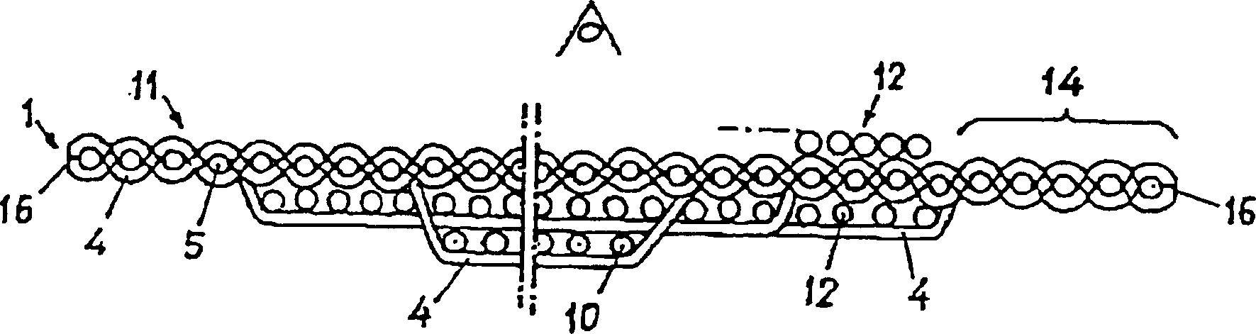 Woven Barcode made of smeltable yarn material