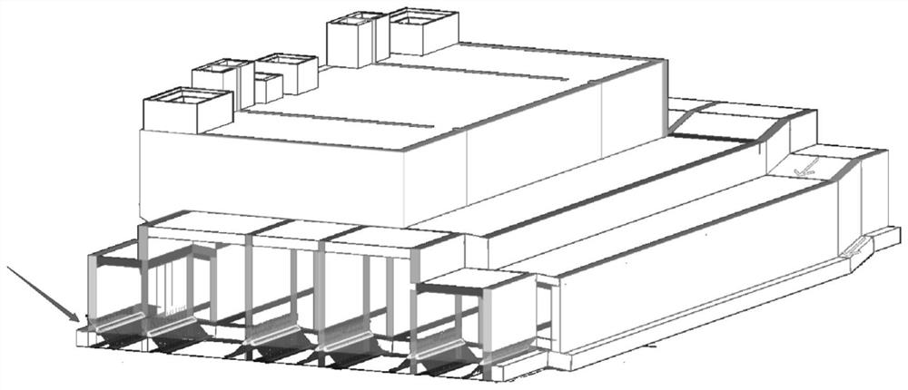 Comprehensive pipe gallery raft plate and wall interior angle haunching BIM modeling and steel bar fine adjustment thereof