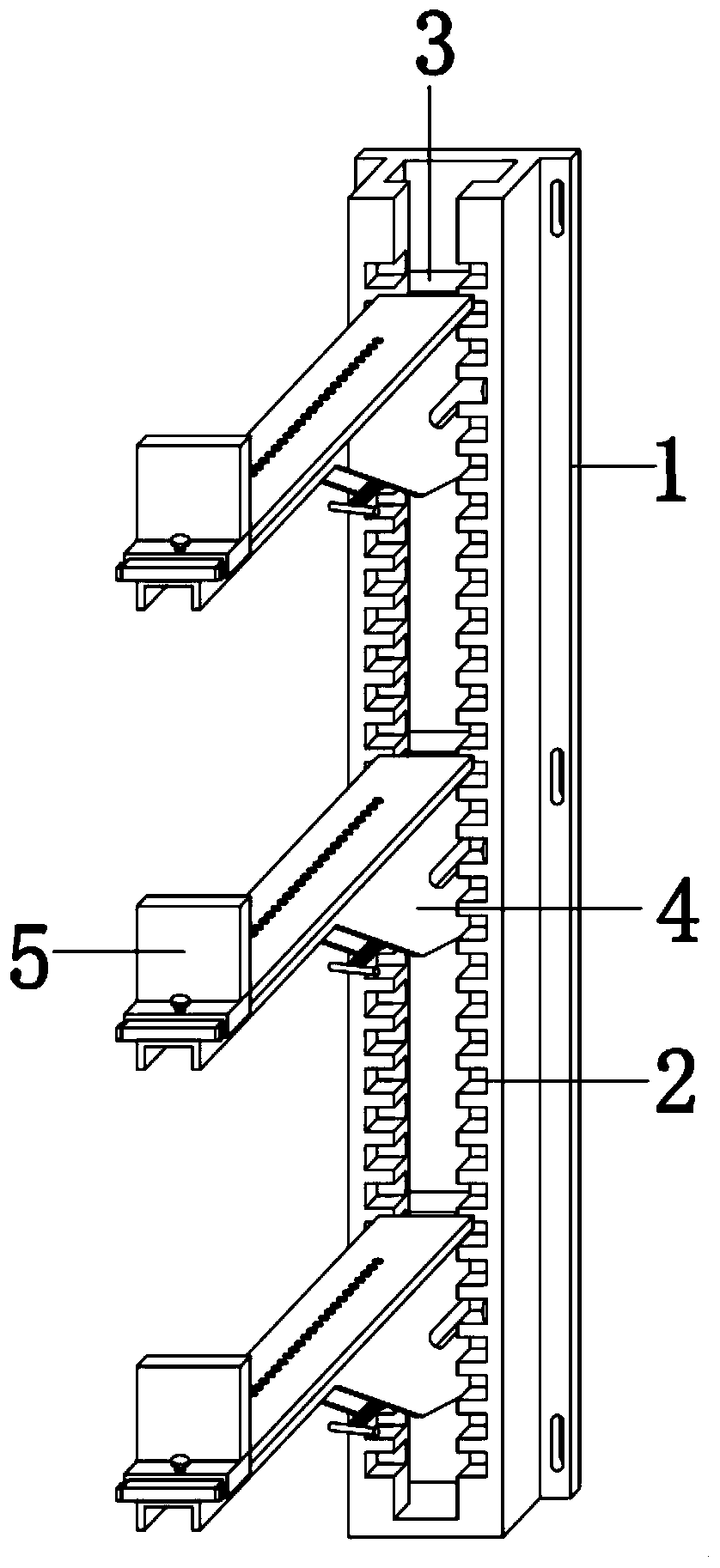 Cable support for electric power engineering cable trench