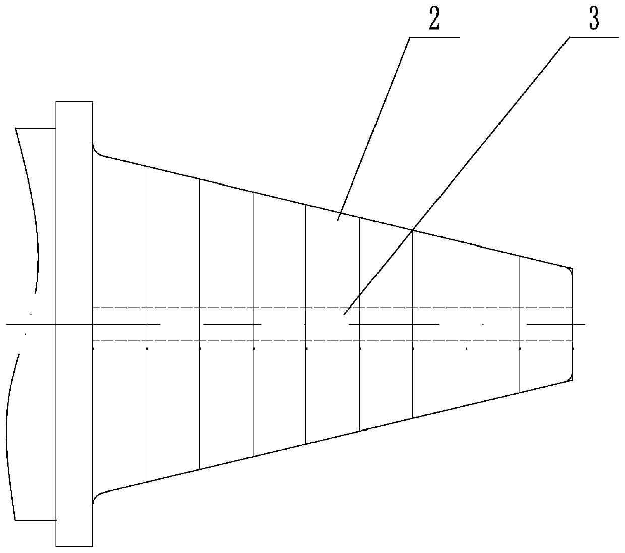 A Spinning Forming Method of Deep Conical Thin-wall Rotary Part with Flange