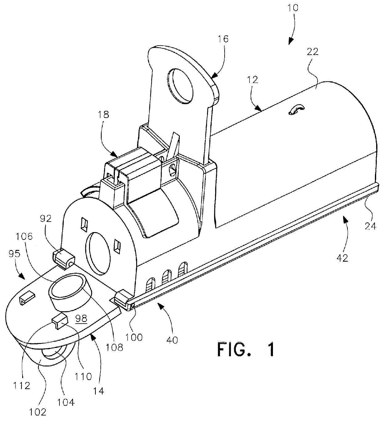 Mouse trap with guillotine killing mechanism