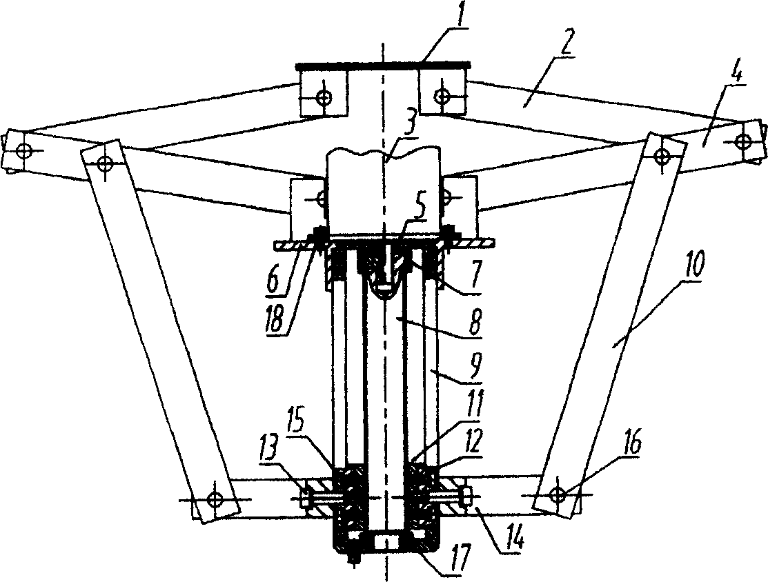 Self-locking compact type vertical lifting mechanism