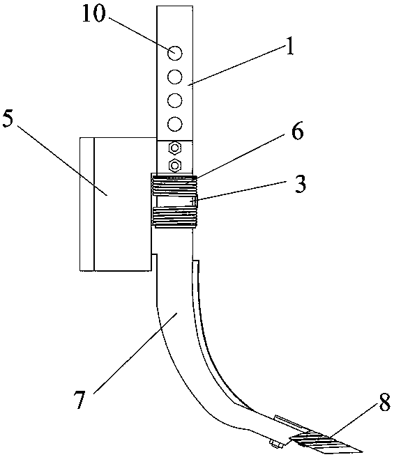 A subsoiling shovel based on the principle of dynamic bionics