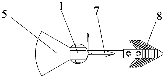 A subsoiling shovel based on the principle of dynamic bionics