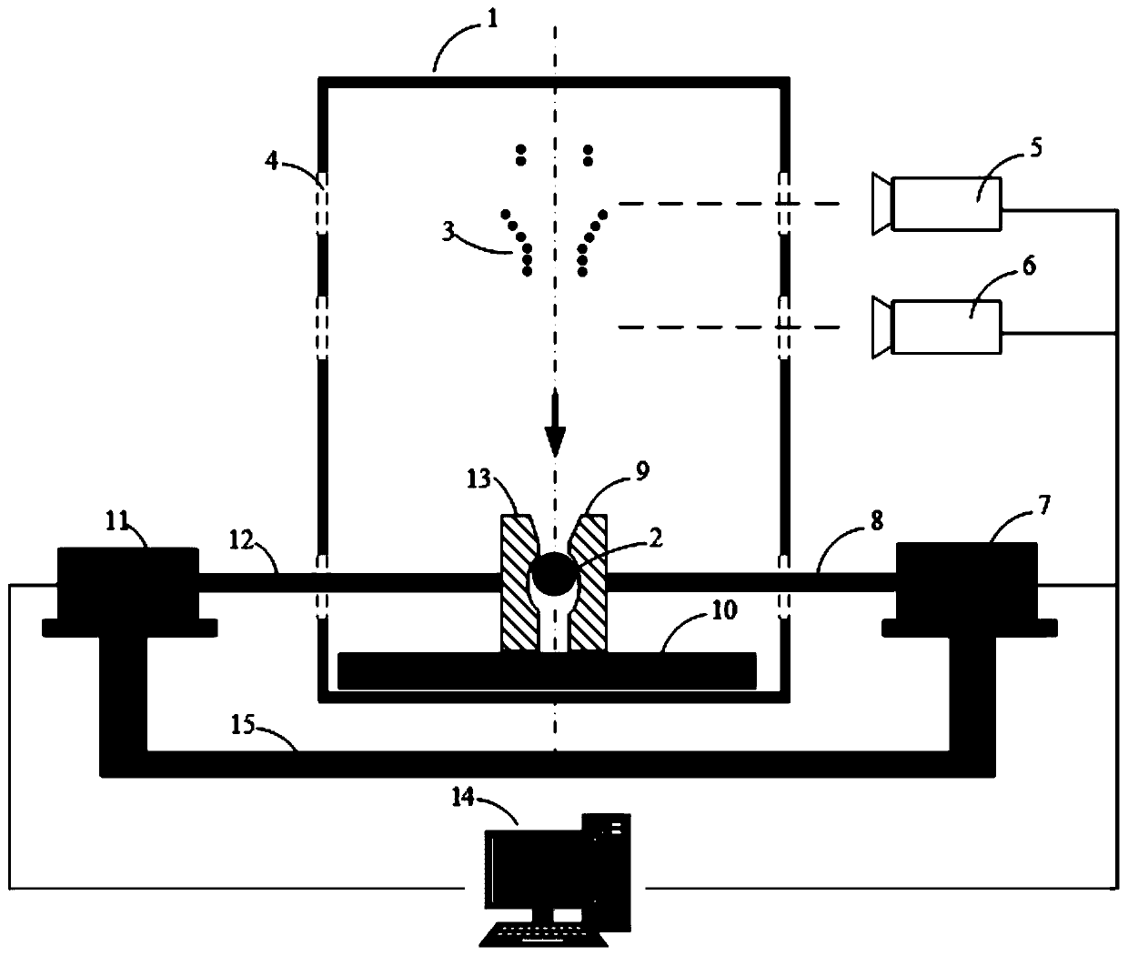 Pressure solidification forming device and method for suspension manufacturing