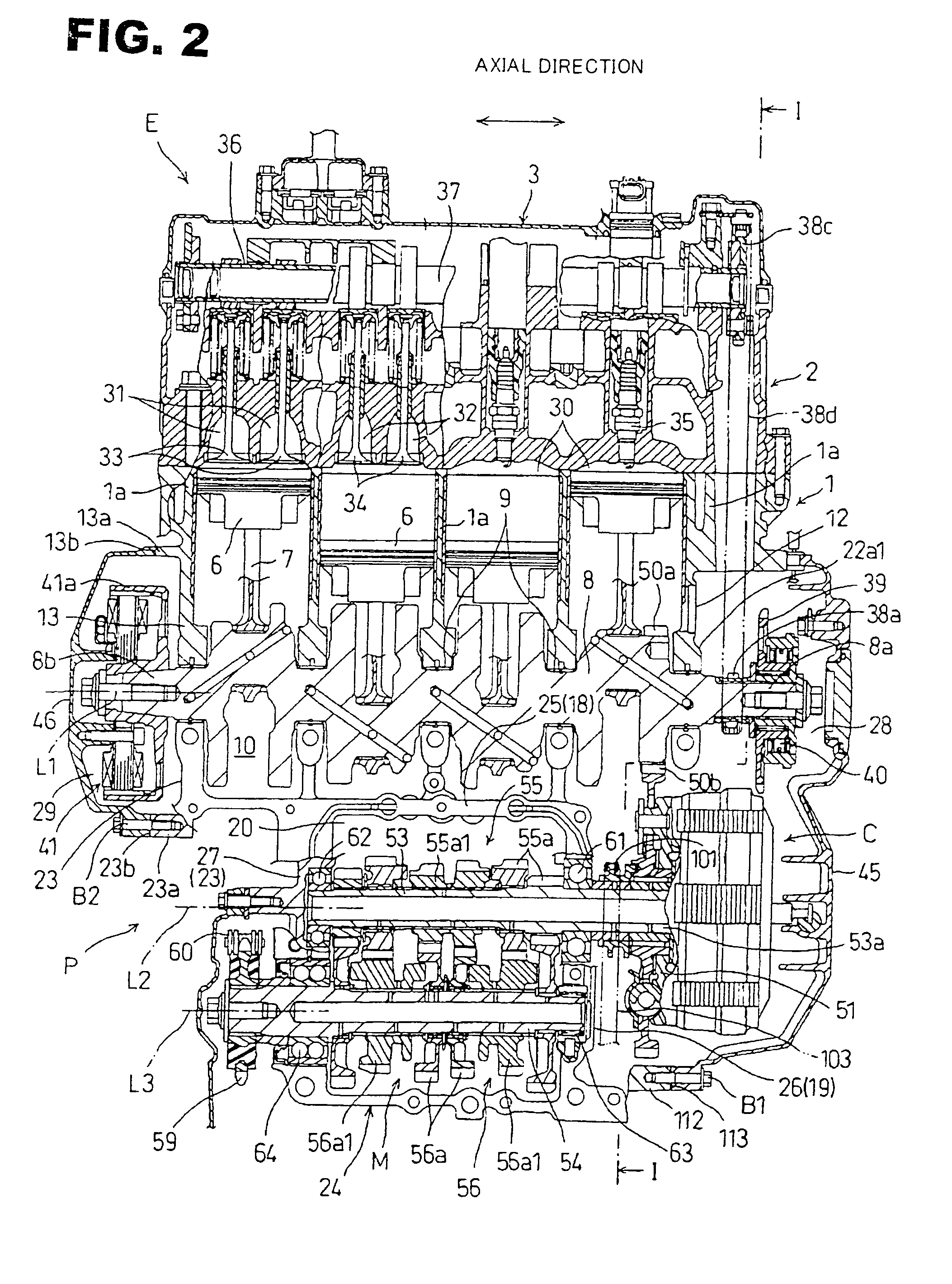 Power unit having crankcase to which auxiliary machine is fitted, and motorcycle having power unit