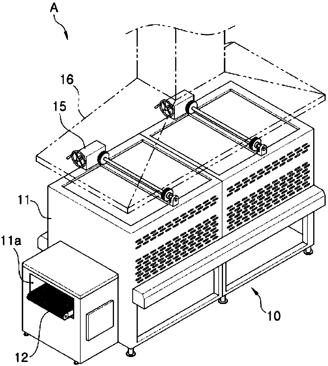 Apparatus for manufacturing grilled seaweed and method for manufacturing grilled seaweed