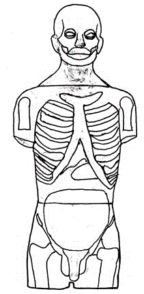 Anthropomorphic phantom manufacturing method based on radiation detection