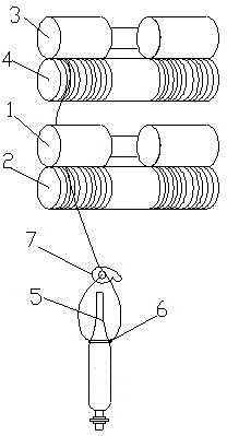 Negative pressure type compact spinning head-lapping method