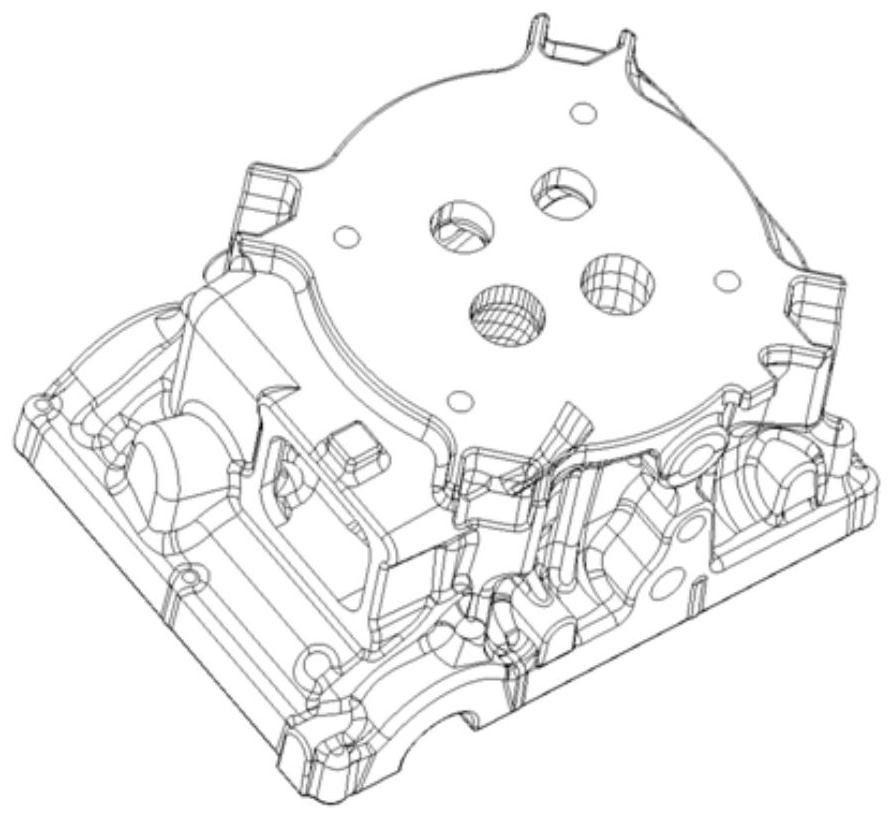 3D printing sand core structure for rapidly developing cylinder cover casting and manufacturing method thereof