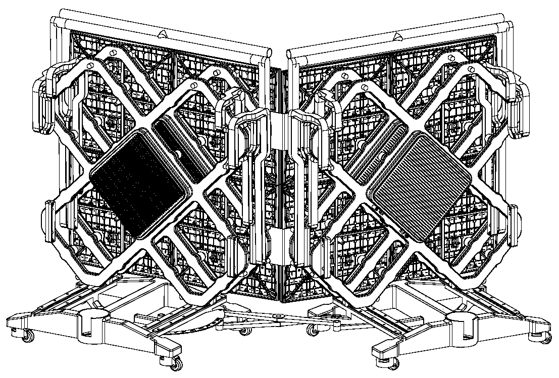 Frame carrier device and LED display screen