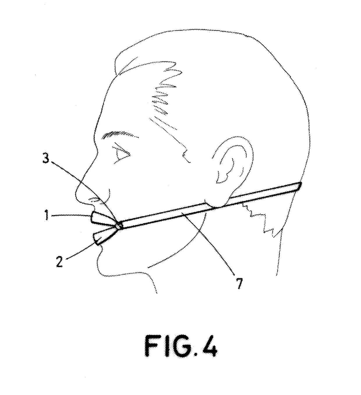 Mouth protector device with tongue depressor