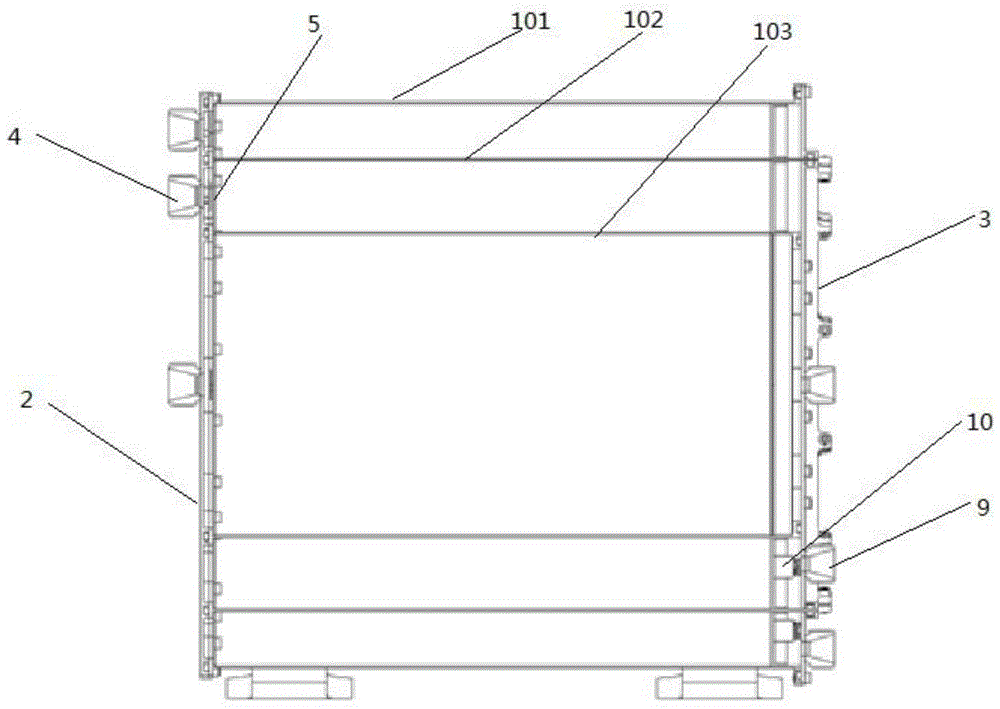 Concentric circular gas separation device