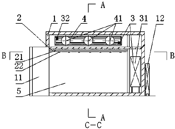 Plastic-wooden composite profile conditioning chamber