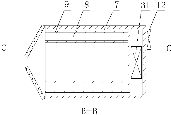 Plastic-wooden composite profile conditioning chamber