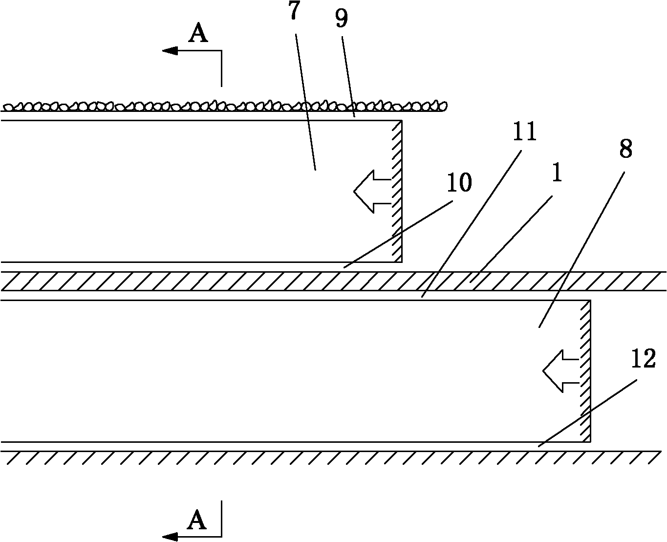 Integral high-strength flexible support method of roadway at large-inclined angle coal-seam longwall mining section