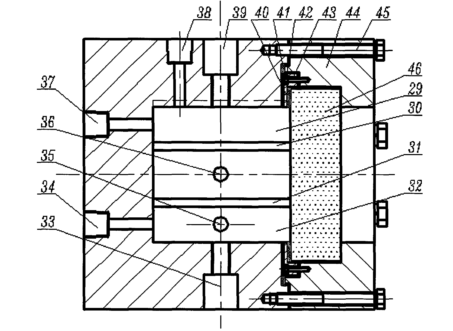 Gas fuel constant volume combustion chamber capable of being internally installed with diaphragm plate