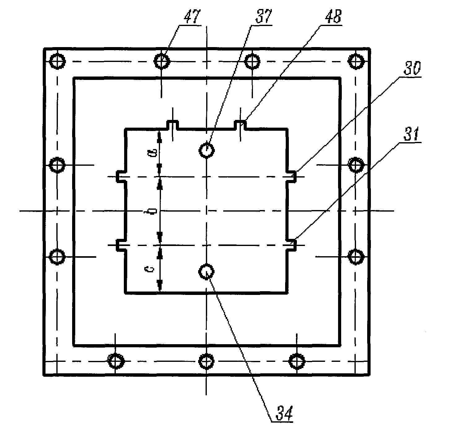 Gas fuel constant volume combustion chamber capable of being internally installed with diaphragm plate