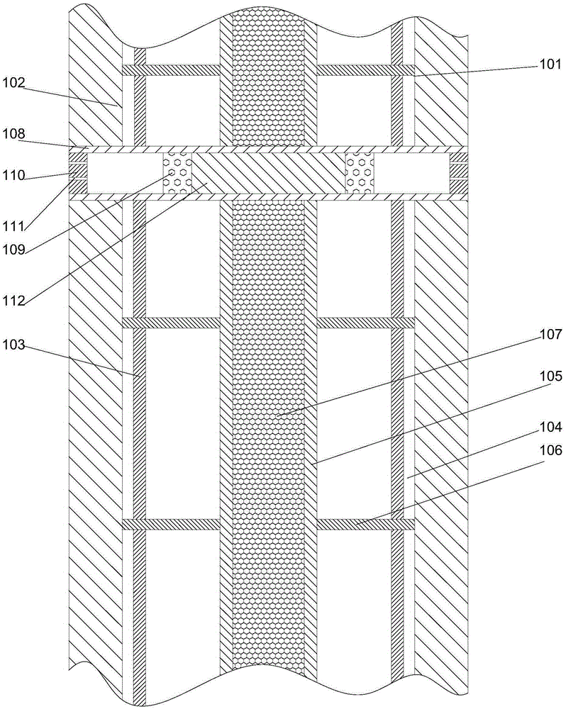 Fireproof and heat-insulation metal wall