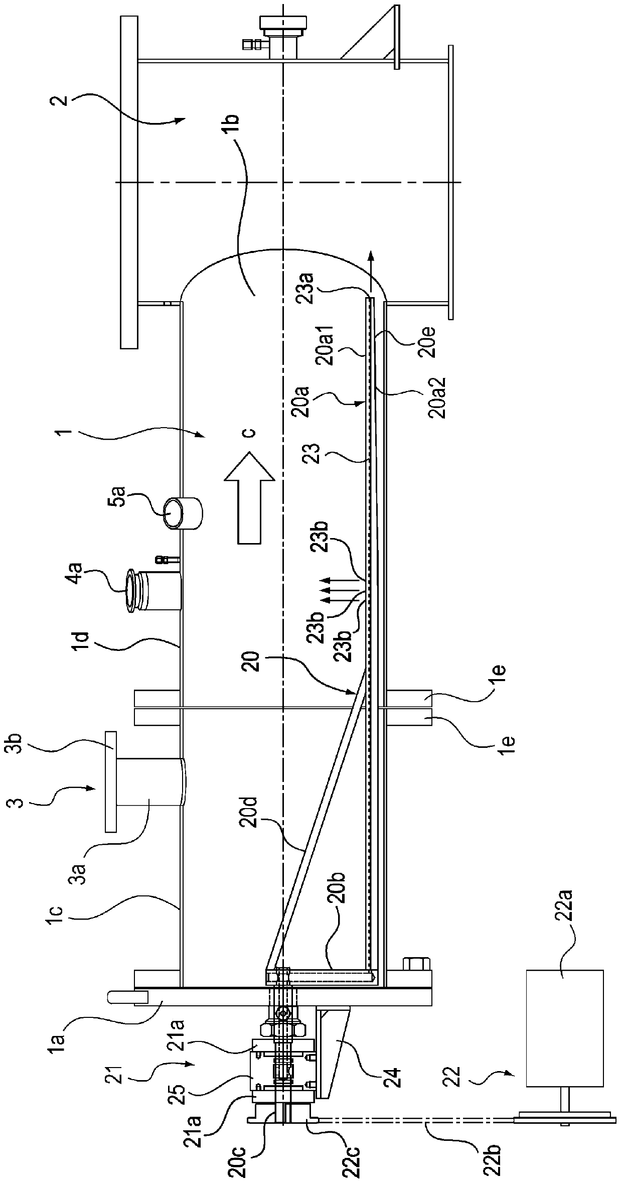 Exhaust gas treatment device