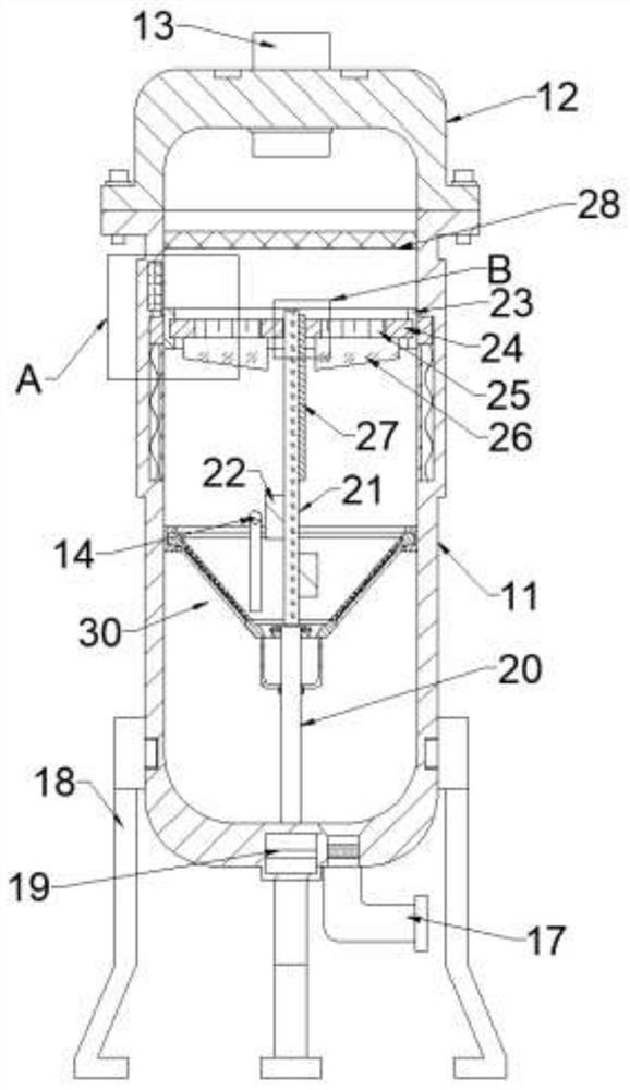 Petrochemical oil-water efficient separation device