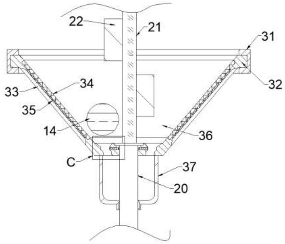 Petrochemical oil-water efficient separation device