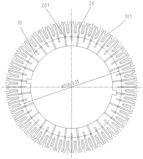 Point welding fixture for rotor ventilating slot piece and ventilating slot strip and using method of point welding fixture