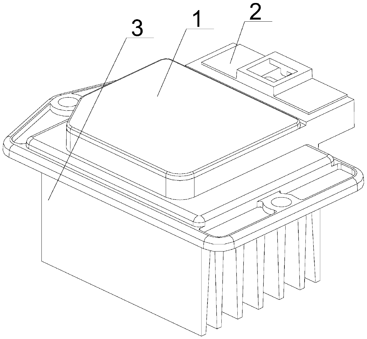 Speed ​​regulating device for automobile air conditioner blower