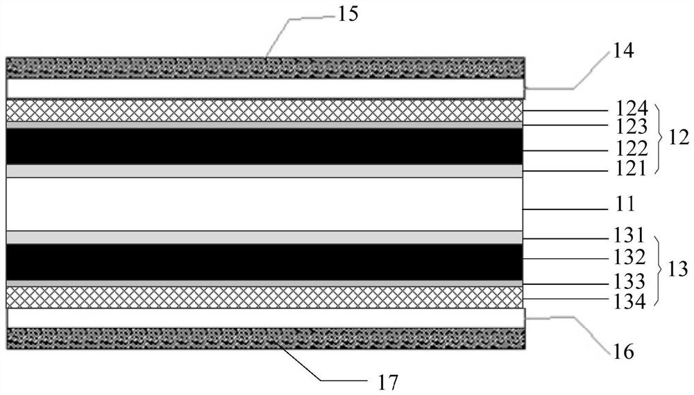 Flexible double-sided solar cell module and preparation method thereof