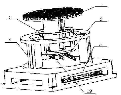 Six-degree-of-freedom parallel mechanism vibration attenuation platform