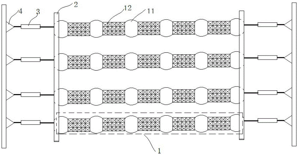 Packing mechanism for sewage treatment