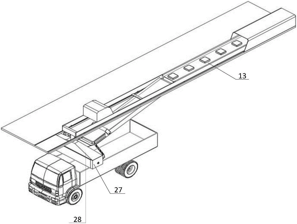 Automatic loading device applicable to bagged materials and application method of automatic loading device